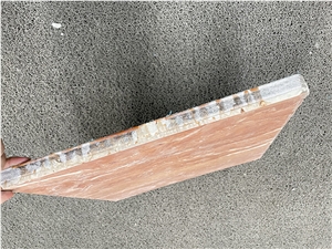 Orange Peel Red Marble Composite Panel For Wall Tile
