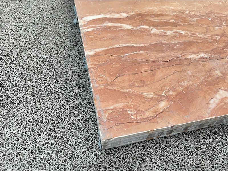 Orange Peel Red Marble Composite Panel For Wall Tile