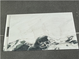 Panda White Marble Composite Shower Tray