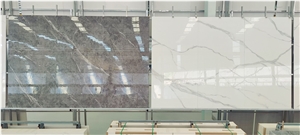 Calacatta White Marble Looks Sintered Stone Slabs