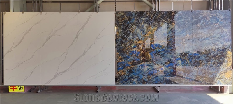 Calacatta White Marble Looks Sintered Stone Slabs