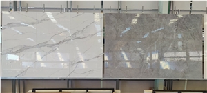 Calacatta White Marble Looks Sintered Stone Slabs