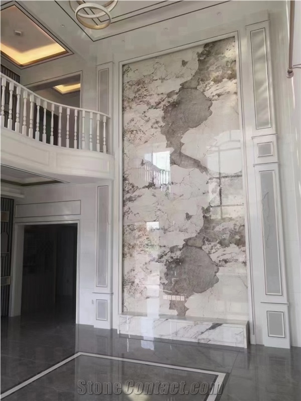 Sintered Stone Slab Interior Kitchen Design Porcelain Tile