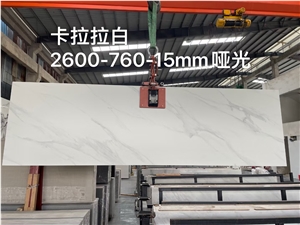 WHITE MARBLE SINTERED STONE SLAB PORCALAIN TILE