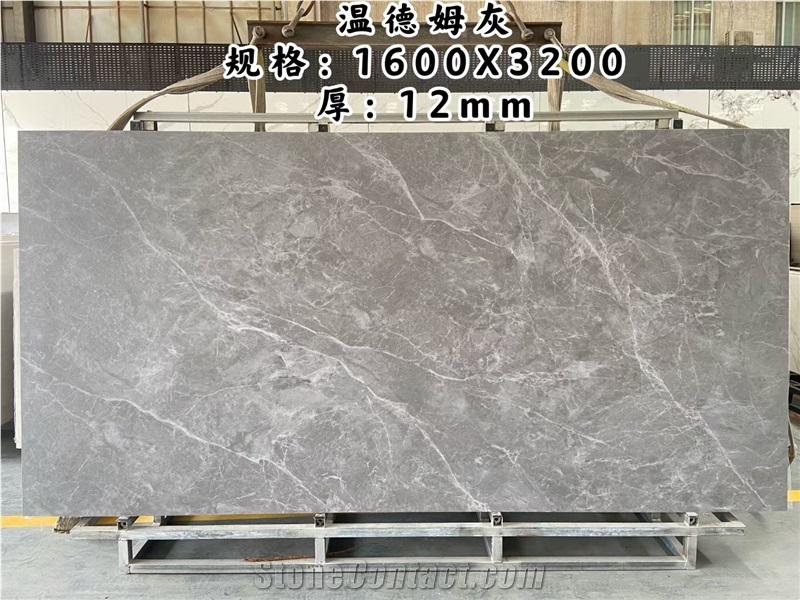 White Marble Sintered Stone Slab Tile