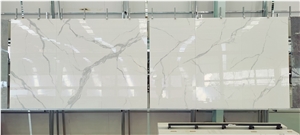 White Marble Sintered Stone Slab Tile