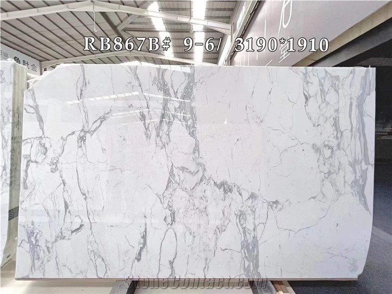 Calacatta White Statuario Carrara Marble Excellent Slabs