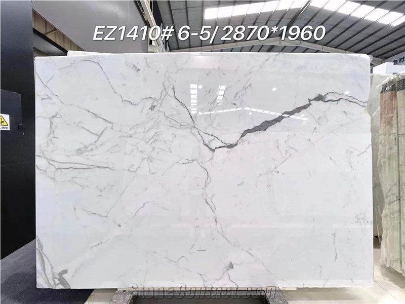 Calacatta White Statuario Carrara Marble Excellent Slabs