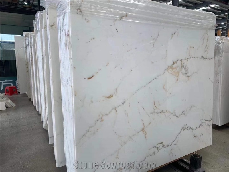 China Cheap Calacatta White Statuario Carrara Marble Slabs