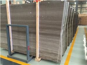 Coffee Wooden Marble Slab Tiles Brown Marble