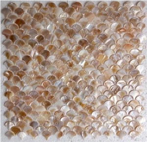 Colorful Sea Shell Mother Pearl Mosaic Pattern Tiles