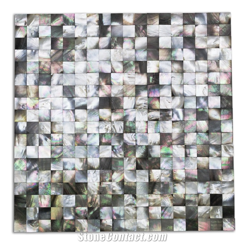 Colorful Sea Shell Mother Pearl Mosaic Pattern Tiles