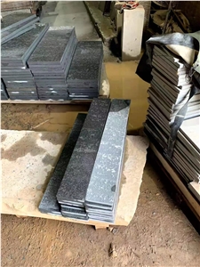 Dark Grey Black Basalt Lava Paving Stone Flamed