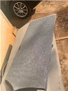 Dark Grey Black Basalt Lava Paving Stone Flamed