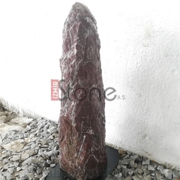 Aegean Red/Bordeaux Marble Monolith