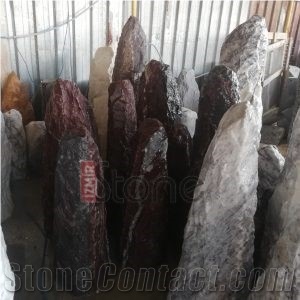Aegean Red/Bordeaux Marble Monolith