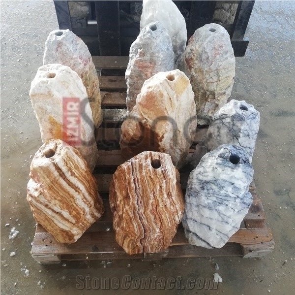 Angel Spark-Striped Onyx Monoliths-Standing Stones