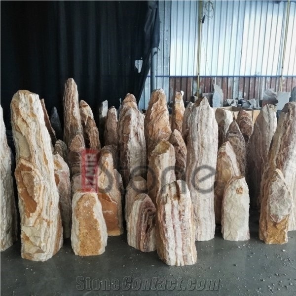 Angel Spark-Striped Onyx Monoliths-Standing Stones