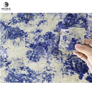 Luxury Blue Granite Stone Paper Napkins Tissue Box