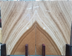 Bookmatch Wood Grain Yellow Onyx Slab Bookmatch Wood Grain Yellow Onyx Slab