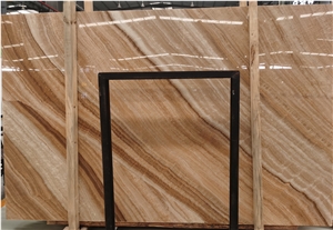 Bookmatch Wood Grain Yellow Onyx Slab