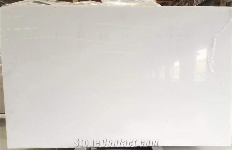 Polished Absolute White Polar Marble Slab