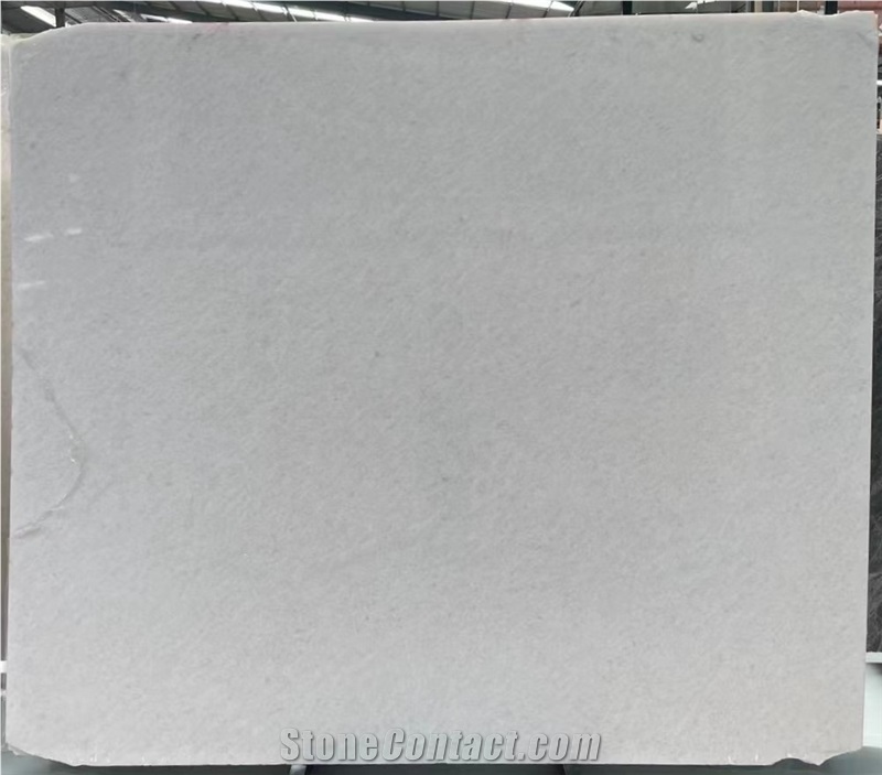 Polished Pure Sparkling White Marble Slab