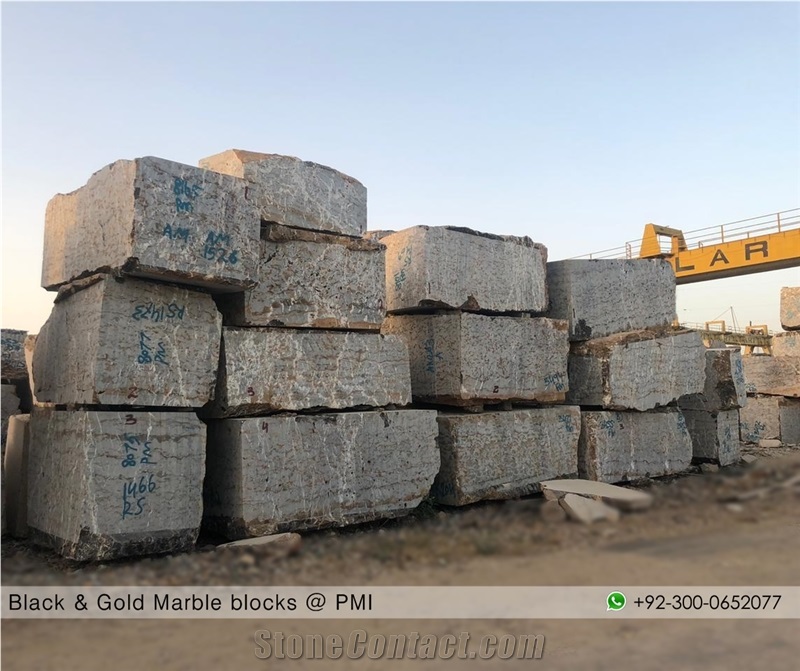 Black And Gold Marble Blocks