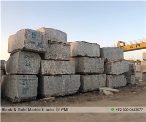 Black And Gold Marble Blocks