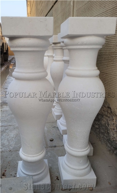 White Limestone Baluster, Limestone Balustrades