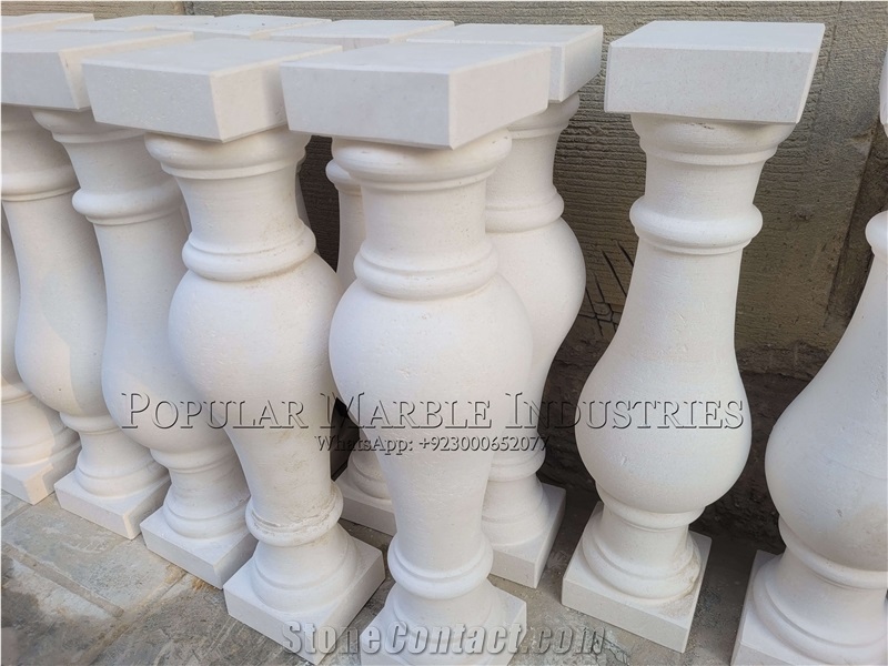 White Limestone Baluster, Limestone Balustrades
