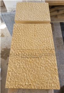 Yellow Limestone For Exterior Wall Cladding Bush Hammered
