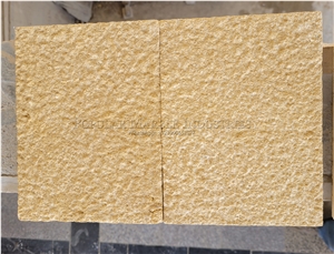 Yellow Limestone For Exterior Wall Cladding Bush Hammered