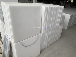 White Crystal Marble Polished Tiles - Grade C