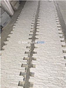 White Marble Glued Wall Cladding Panel Z Shape - 10 Lines White Marble Glued Wall Cladding Panel Z Shape - 10 Lines