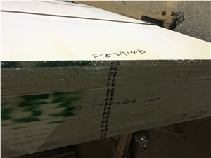 Manmade Calacatta Gold Artificia White Polished Quartz Slabs