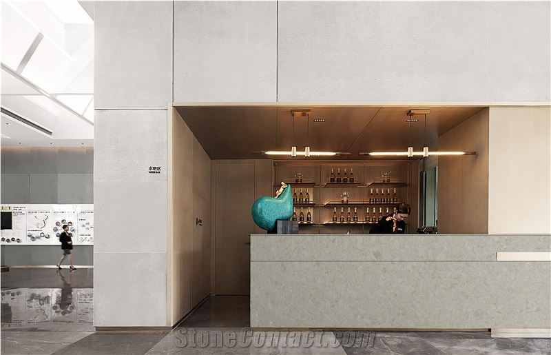 Maya Grey Artificial Marble For Bath Countertops/Vanity Tops
