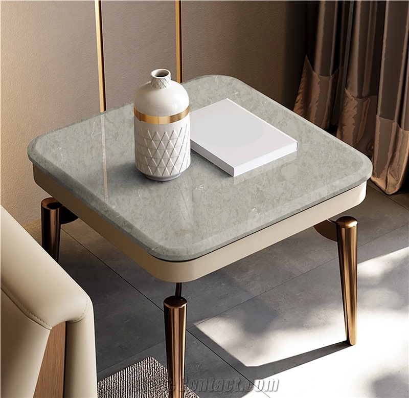 Maya Grey Artificial Marble For Bath Countertops/Vanity Tops