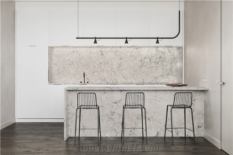 Super White Artificial Marble For Countertops