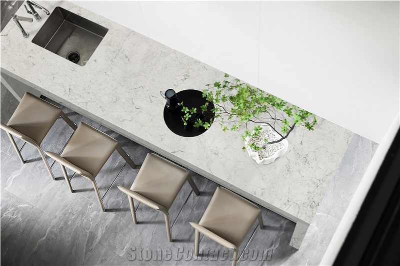 Super White Artificial Marble For Countertops