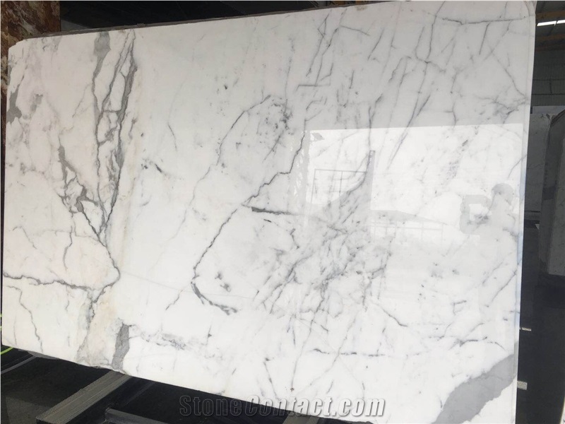 Calacatta White Marble Slabs, Carrara Marble Slabs, Tiles
