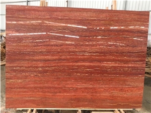 Exterior Soltan Iran Red Travertine Slabs