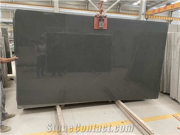 Original G654  Black Granite Big Polished Slabs 