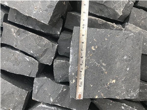 Zhangpu Black Cobbles, Cubes, Black Basalt Cubes