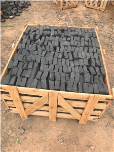 Zhangpu Black Cobbles, Cubes, Black Basalt Cubes