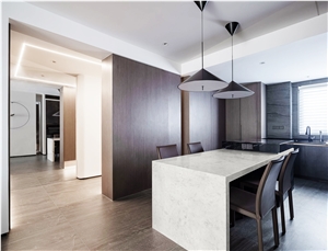 Calacatta Gery Artificial Quartz Stone Bath Countertop