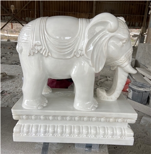 Guangxi White Elephant Animal Garden Sculpture