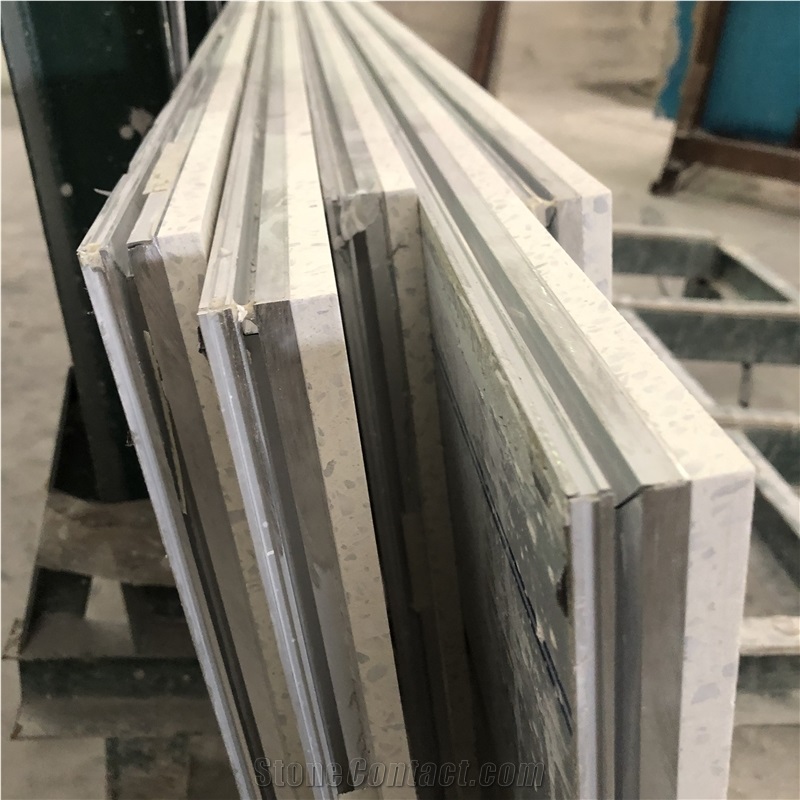 Beige Limestone Wall Cladding Panels, Honeycomb Stone Panel,Honeycomb Backed Stone Slab Composite Honeycomb