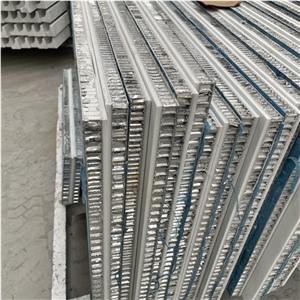 Calacatta White Marble Honeycomb Panels Groove Face