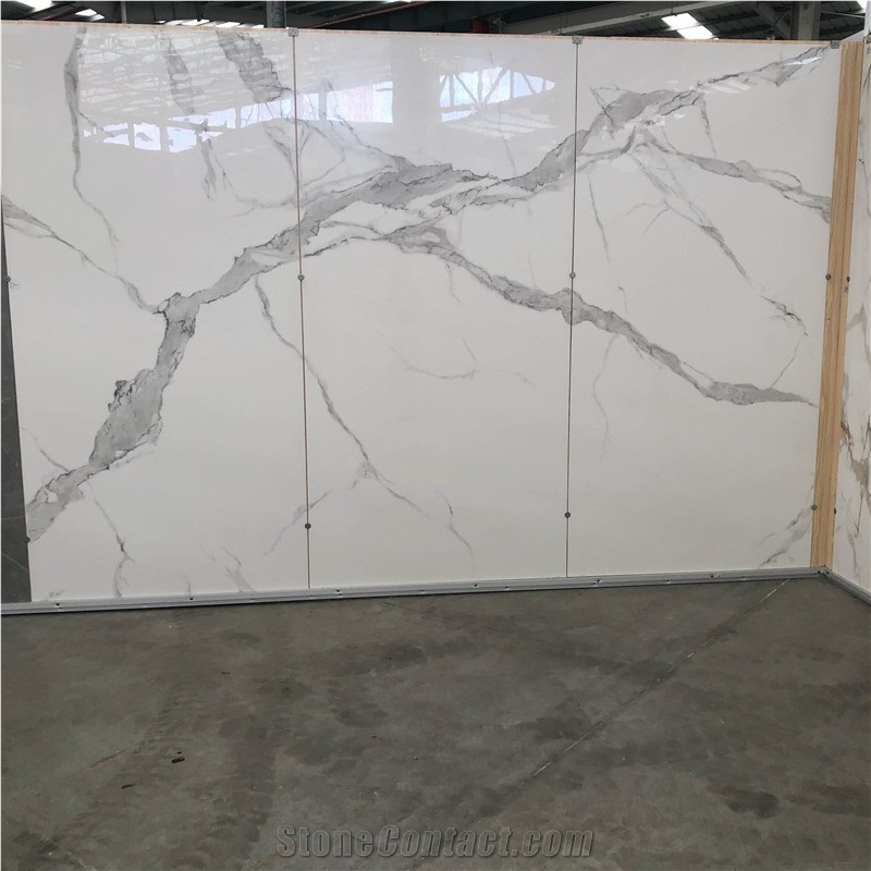 Calacatta White Pocerlain Slabs Sintered Slabs
